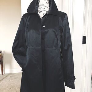 Raincoat, Jones of New York, navy blue.